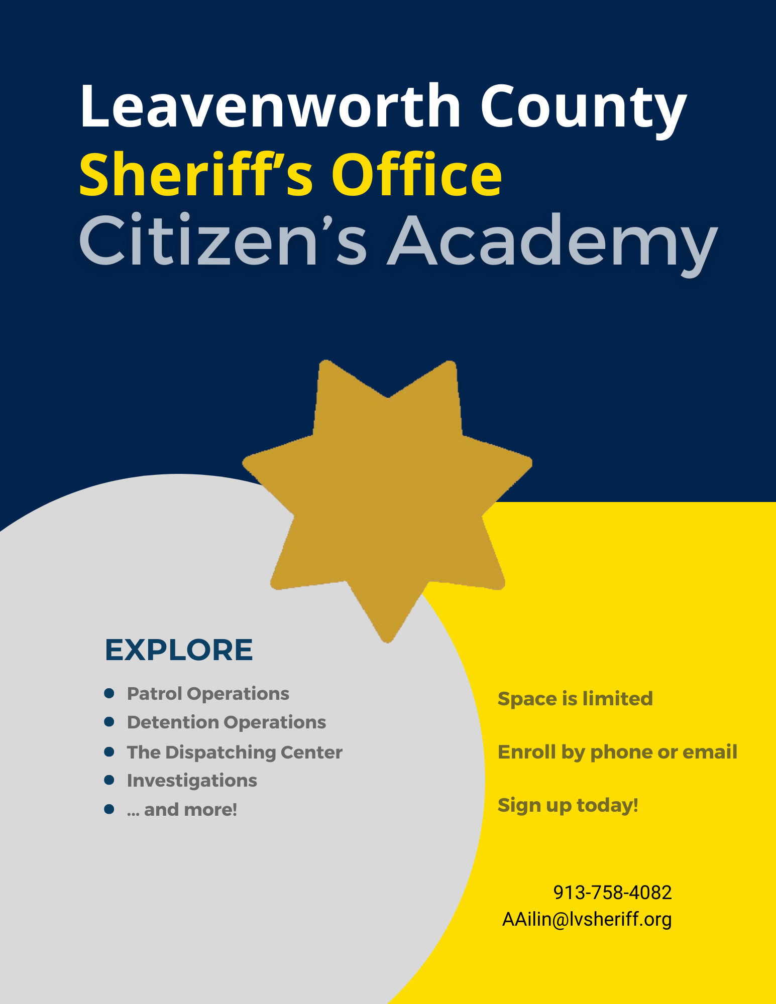 Citizen's Academy Flyer